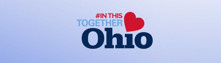 Graphic with words stating IN This Together Ohio